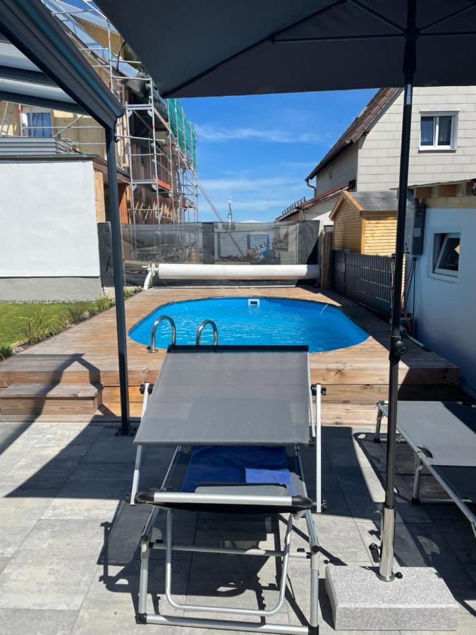#3 Bequemes Zimmer Mit Pool Und Garten 메밍겐 외부 사진